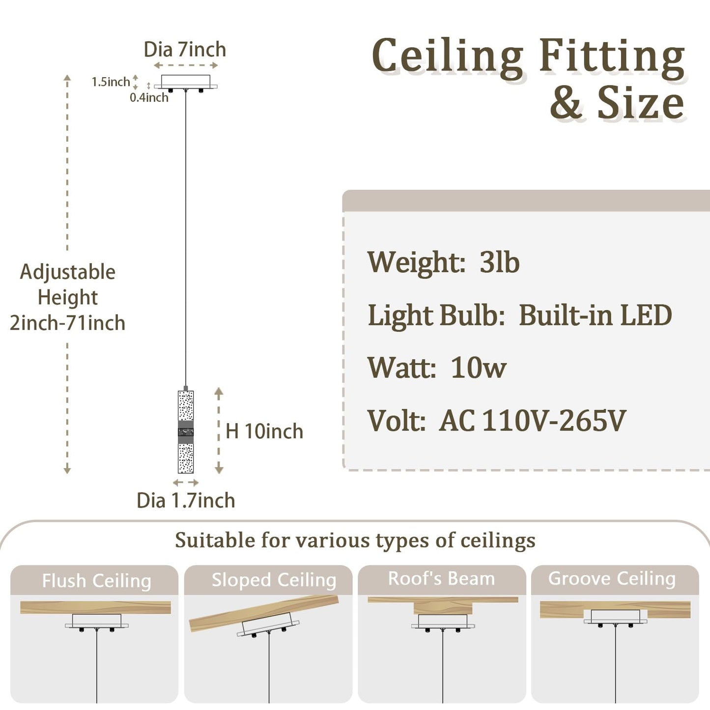 ykolupty 1-Light Pendant Lights Kitchen Island Modern Gold Crystal Chandeliers LED Dimmable Crystal Island Light Fixture Mini Pendant Light for Living Room Bedroom Dining Room Hallway