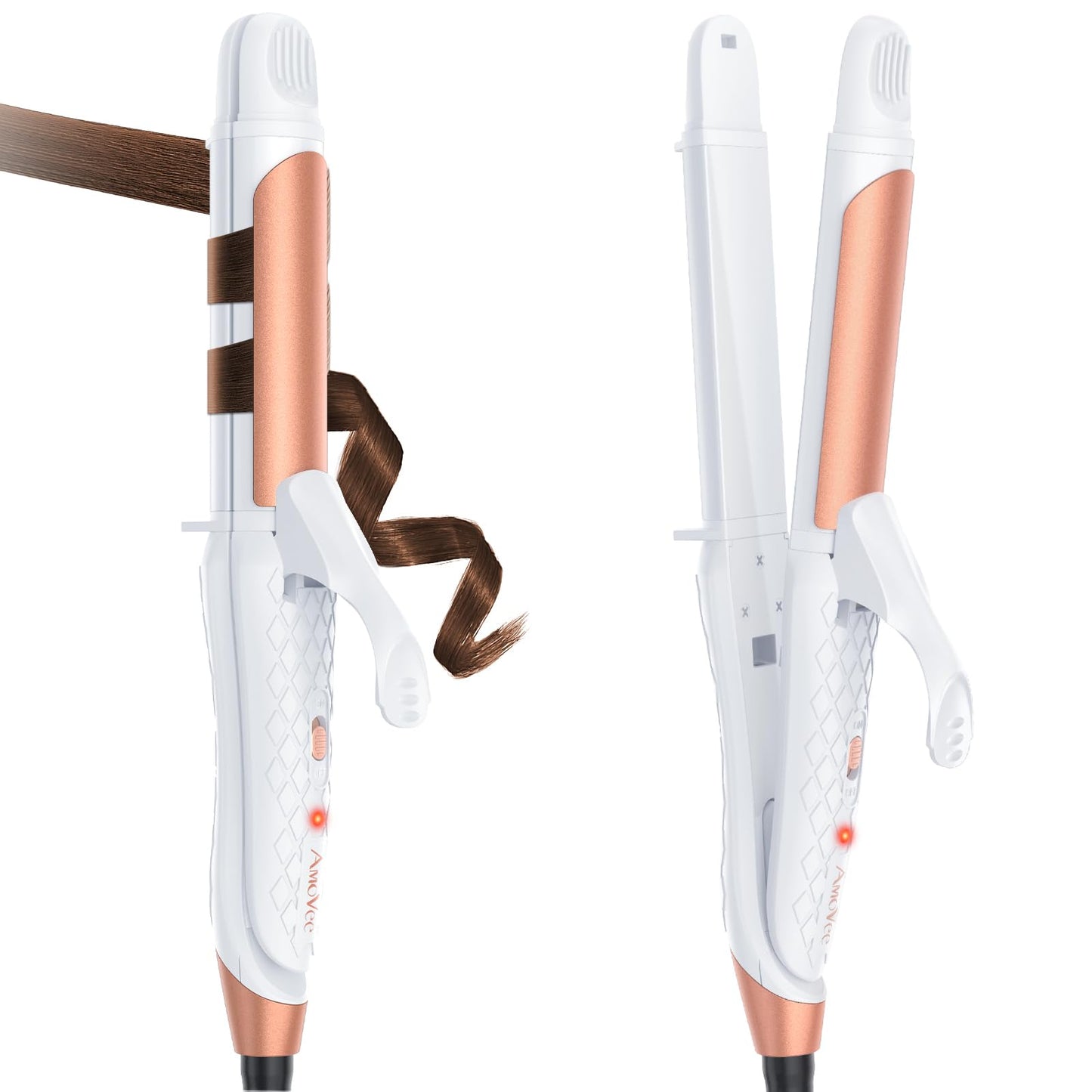Dual Voltage Curling Iron 2-in-1 Curling Iron 1 Inch,(100V~240V) Dual Voltage Hair Straightener Travel CurlingIron European Flat Iron(Black)