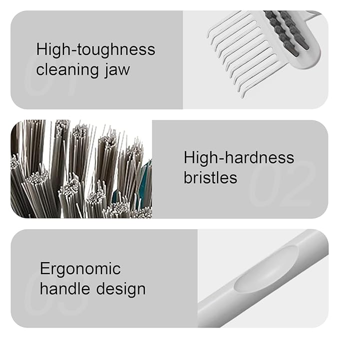 RHOS Hair Brush Cleaning Tool, 2-in-1 High-toughness Cleaning Claws and