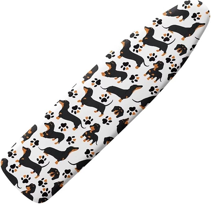 GLENLCWE Cute Dachshund Paw Print Ironing Board Cover, 54x15 inches, Animal