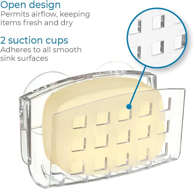 iDesign BPA-Free Plastic Sponge Holder