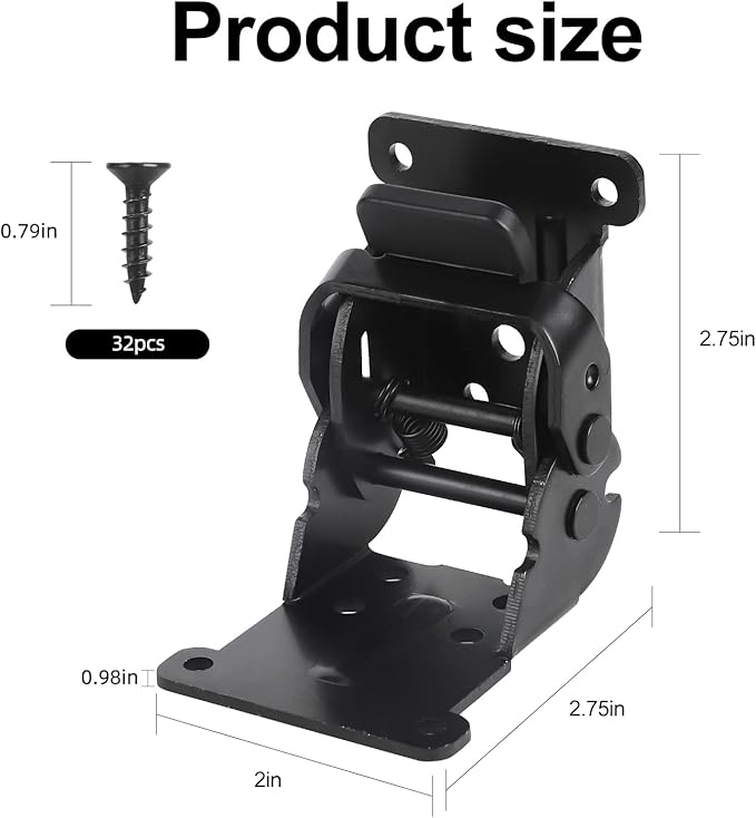 Self Locking Hinges Furniture Table Legs Locking Brackets, 90 Degree Folding