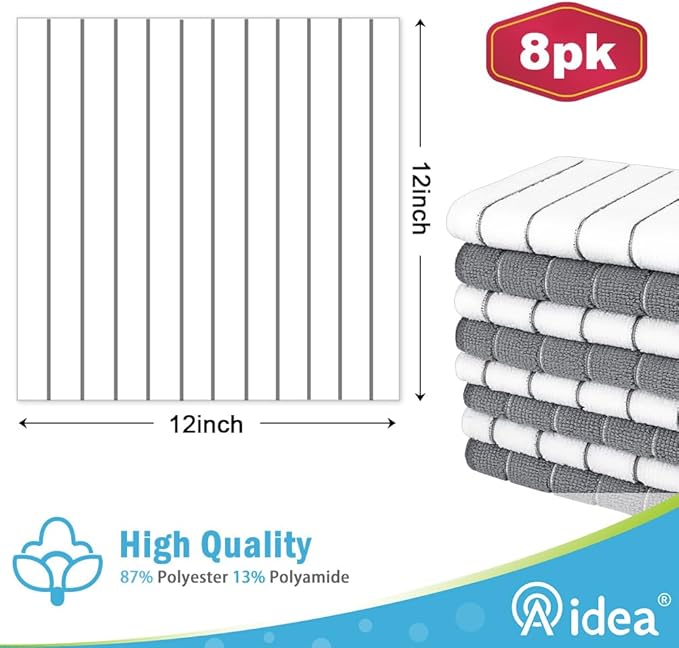 AIDEA Kitchen Towels, Absorbent Dish Cloth