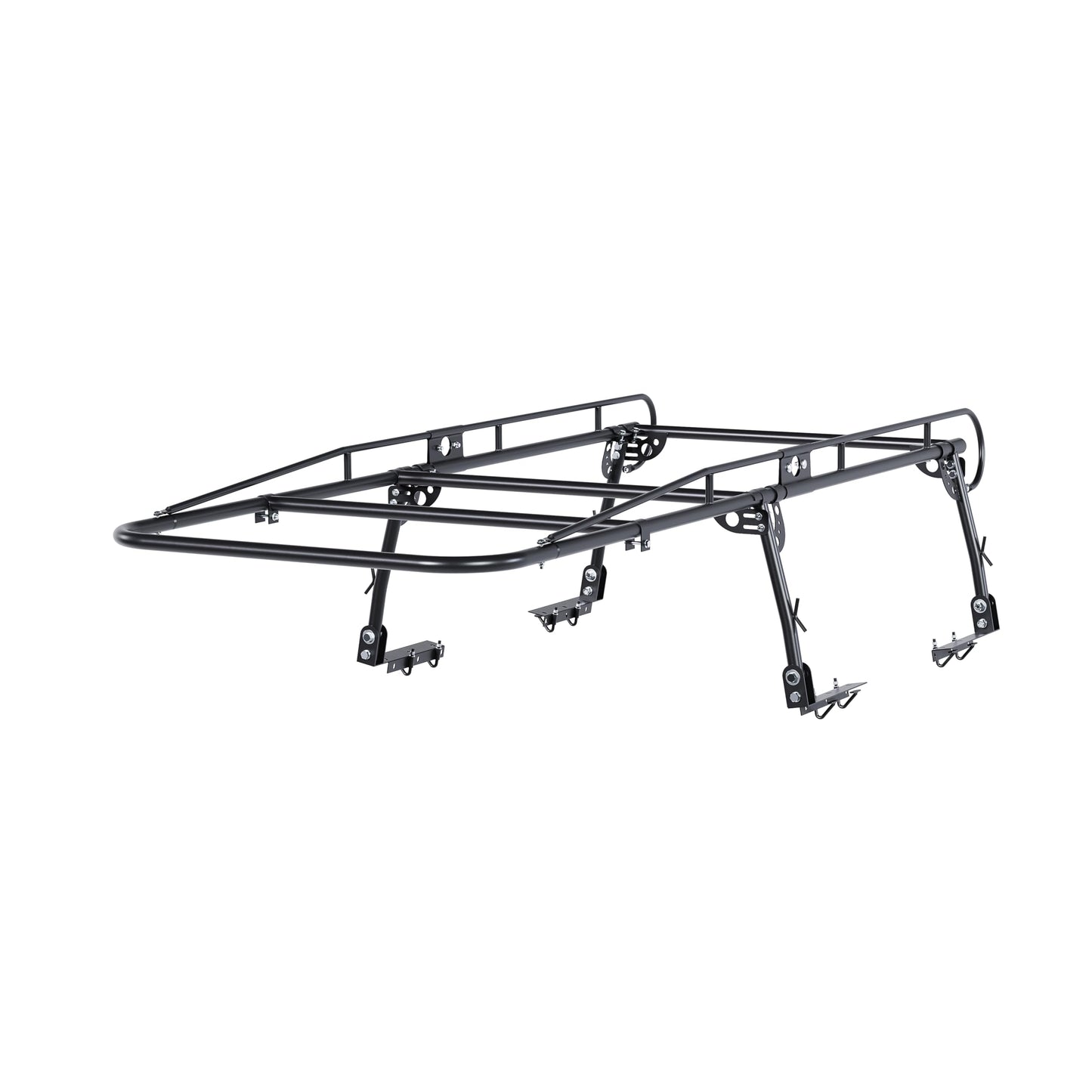 ALMULOO Adjustabl Truck Ladder Rack 60" W x 138" L x 34" H Universal Truck Pickup Bed Contractor Rack Heavy Duty Steel Lumber Utility Kayak Rack 1000lbs