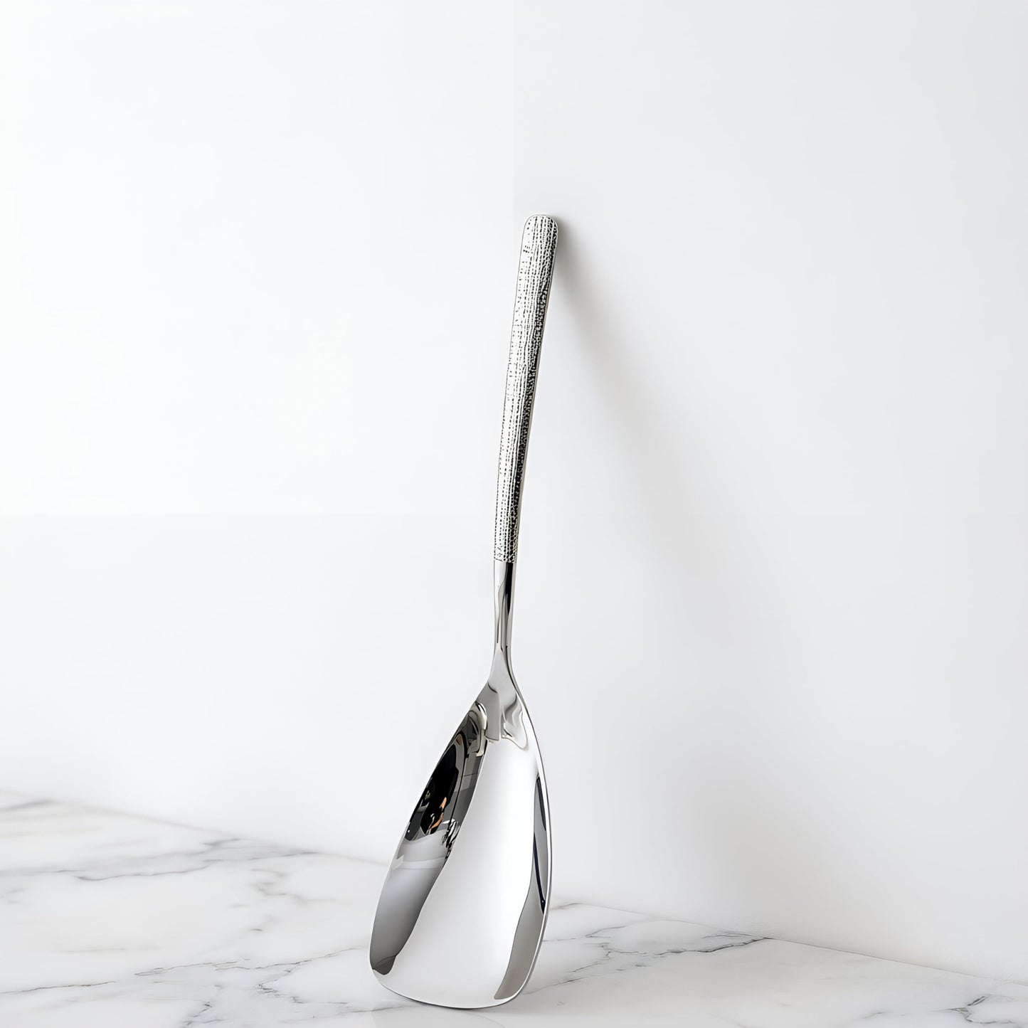 Wenkoni 10.4"" Serving Spoons SUS 304 Stainless Steel Buffet Shovel-shaped spoons,Dishwasher Safe,Pack of 2