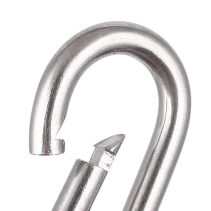 3.1 Inch M8 Steel Spring Snap Hook, Holds to 396lb/180kg (Max) for Gym,Exercise Machine, Heavy Duty Clip Keychainr, Set of 4