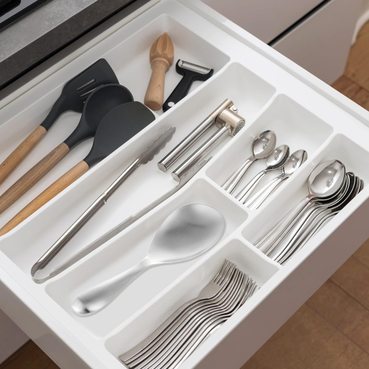 Cabilock Stainless Steel Rice Spoon, 7.87In Non-Stick Rice Serving Paddle Scratch-Resistant for Home Kitchen and Restaurant