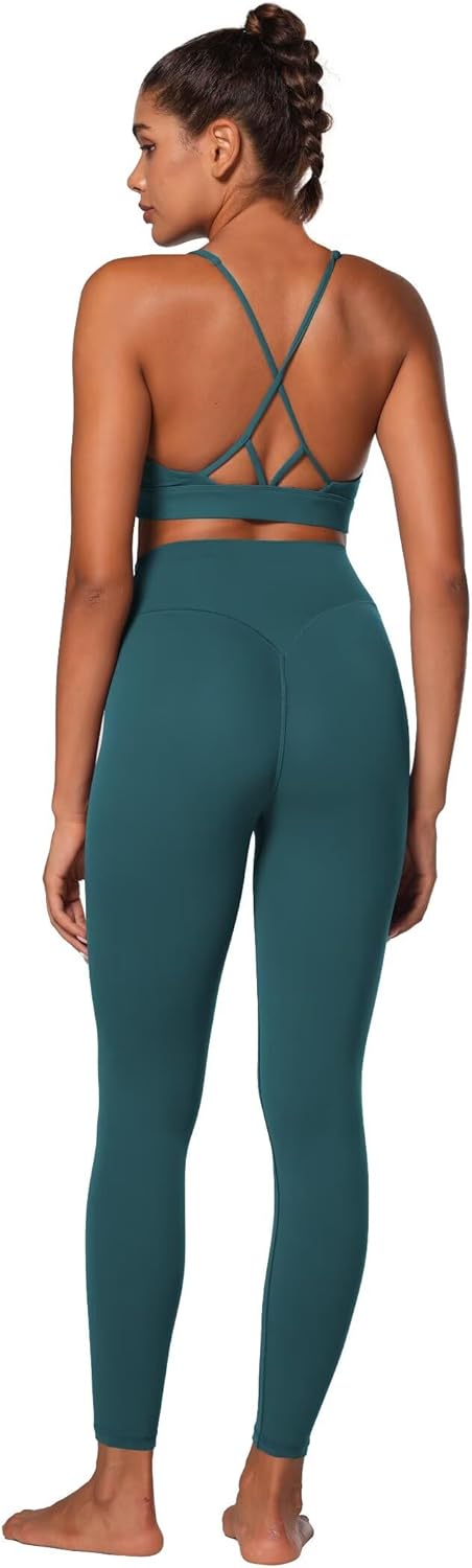 Sunzel Sunlissia Hidden Butt Lifting Scrunch Workout Leggings for Women, Crossover High Waist Yoga Pants with Tummy Control