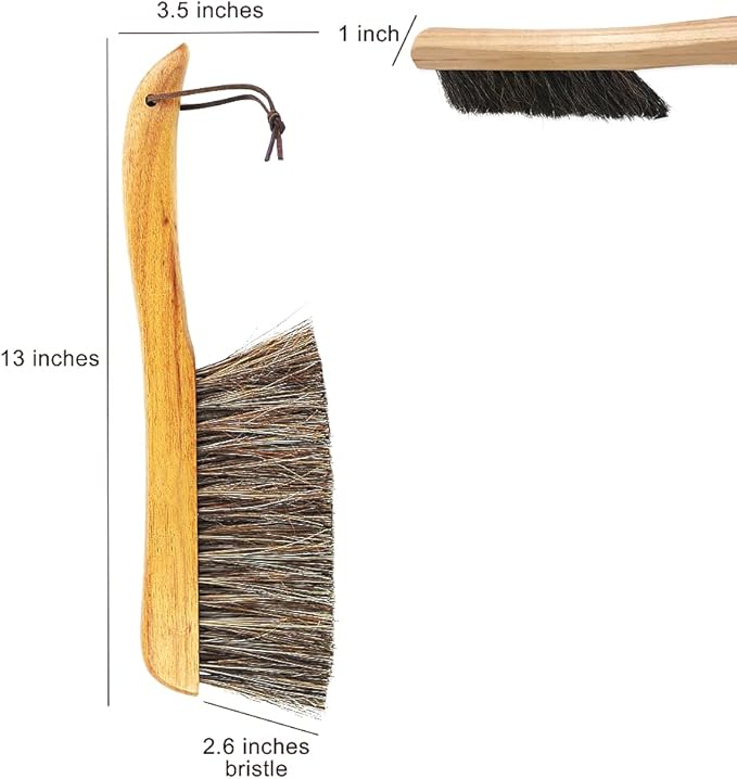 Counter Brush for Furniture Patio Woodworking Drafting Cleaning, Wooden Handle