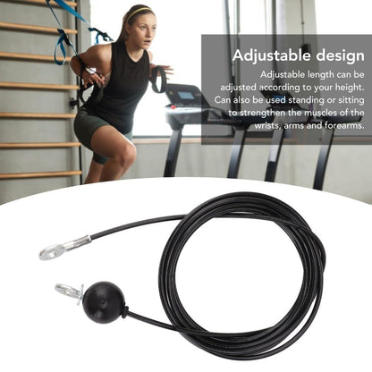 MOPFOL Steel Wire Rope 5mm Diameter - Heavy Duty Fitness Pulley Cable for Home Gym Equipment, Triceps Biceps Back Muscle Training(5meter)
