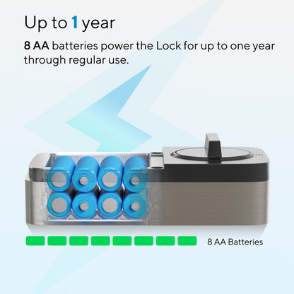 ULTRALOQ Bolt Fingerprint Smart Lock with Handle Lever Set, Built-in WiFi Front Door Lock Set, Biometric Deadbolt with Door Sensor, Remote Control, Auto Unlock, 10 Months Battery, IP65, BHMA Grade 1