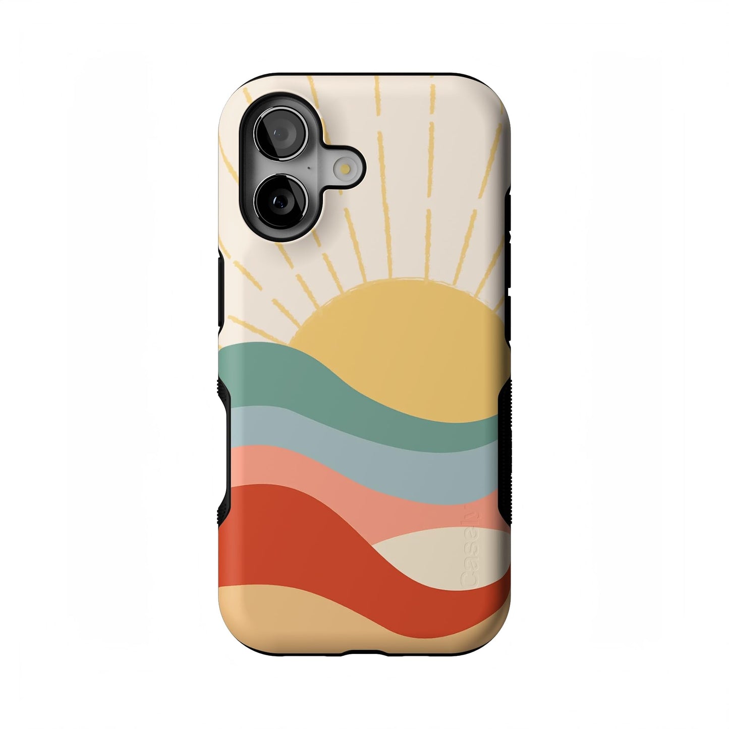 Casely iPhone 17 Case | Blue Stripes | Sunday Best | Compatible with MagSafe | Bold Protective Design