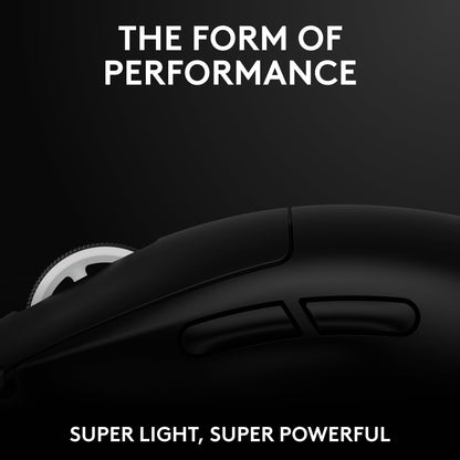 Logitech G PRO X SUPERLIGHT 2 Wireless Gaming Mouse, 60g Pro-Grade with 5 Programmable Buttons, 44k DPI Sensor, 8kHz Report Rate, USB-C Charging for PC/Mac - Black