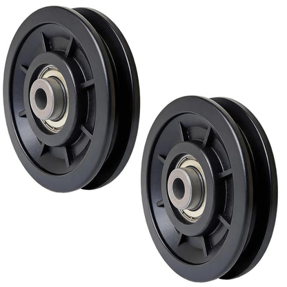 Profelinx Gym Machine Pulley Wheel 90mm Iron Core Wearproof Nylon Bearing for Cable Machine Part Replacement Home Gym Smith Machine Attachment