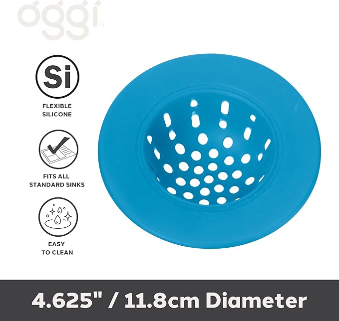 OGGI Silicone Sink Strainer- Great Kitchen Sink Strainer, Sink Drain Strainer