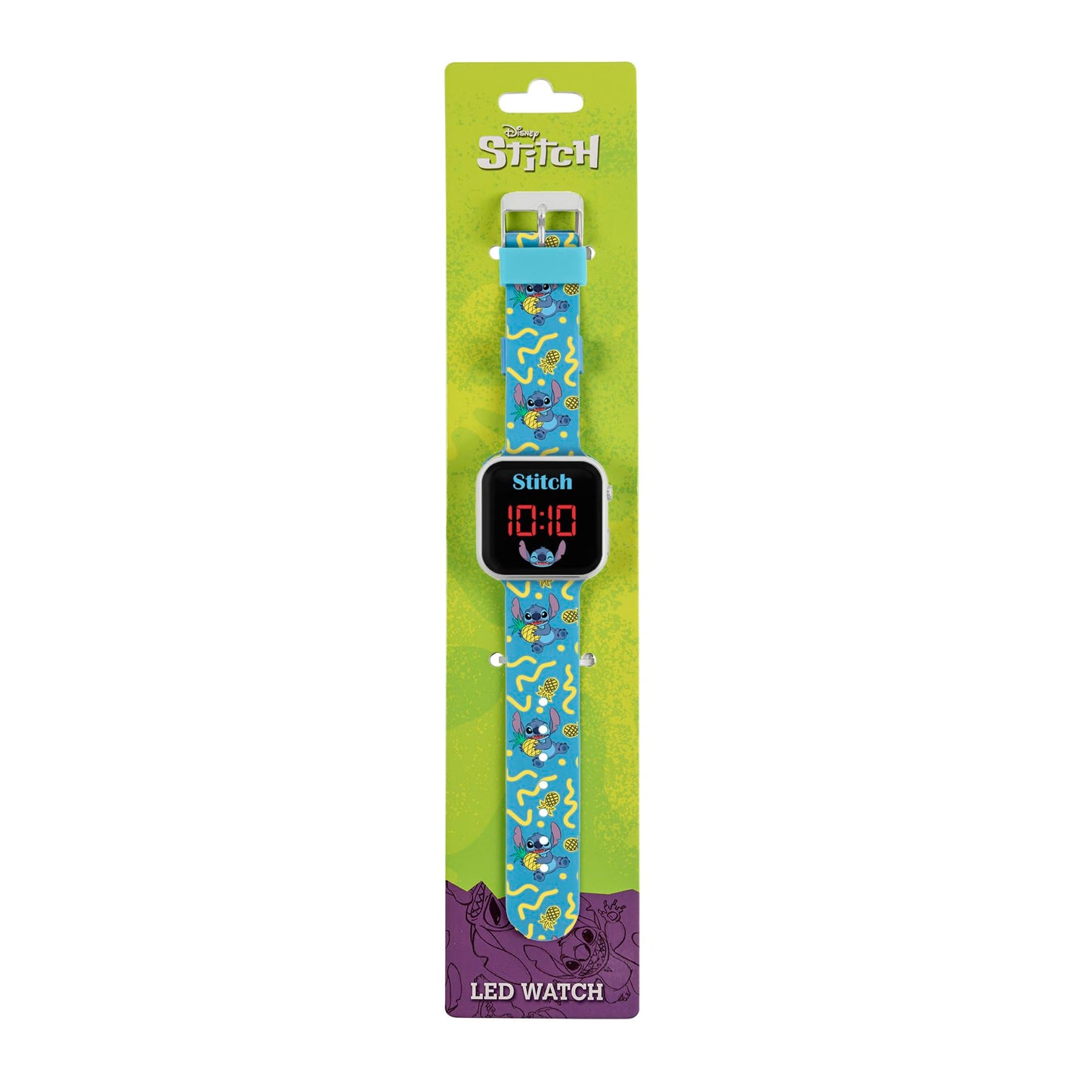 Disney Lilo and Stitch Character Print Strap LED Watch LAS4038