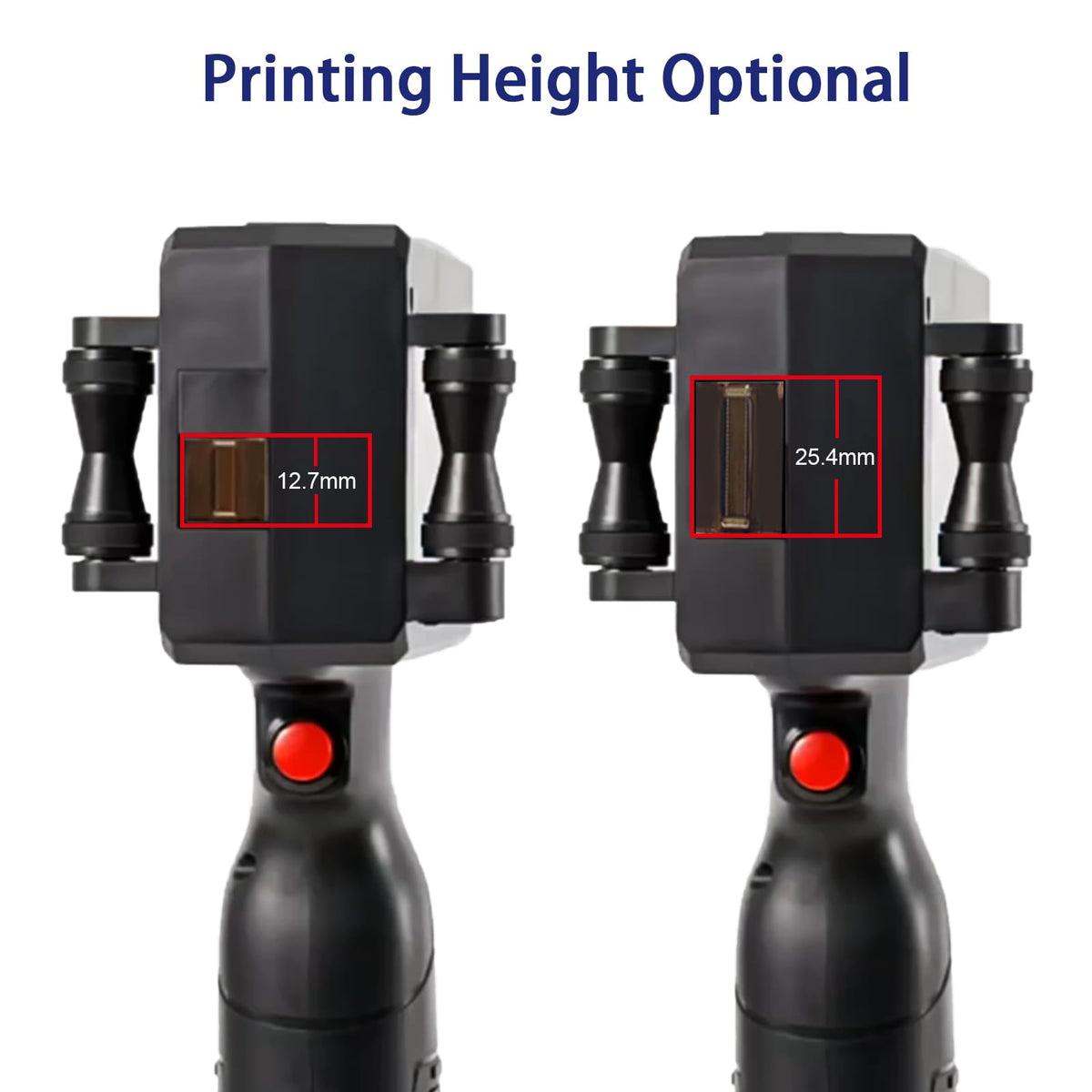 Eurannit Handheld Inkjet Printer 1 in, E15-1 Portable Handheld Printers with ER521 Black Ink Cartridge, Handheld Inkjet Printer Gun for Text QR Barcode Batch Number Logo Date Label Printer