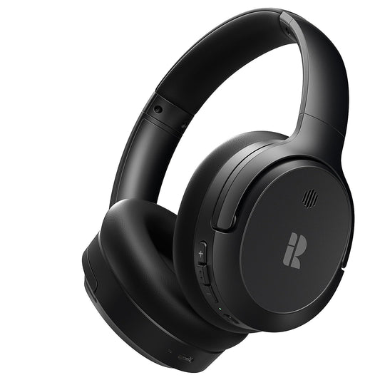 Calmbee Bluetooth Headphones, Hybrid Active Noise Cancelling Wireless Headphones Over Ear with Microphone, Up to 140H Playtime, Transparency Mode, Deep Bass, Clear Calls, Comfort fit for Travel, Home