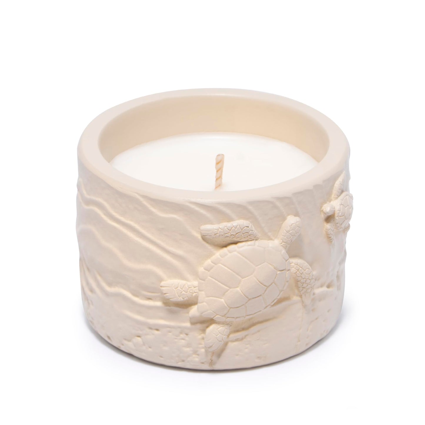 Hodao Oceanic Serenity Handcrafted Aromatherapy Box with Candle & Decor – Beach Rock Sculpture with Sea Turtle, Seashells, for Home, Bathroom, Yoga Room Decor (Brown-Turtle)