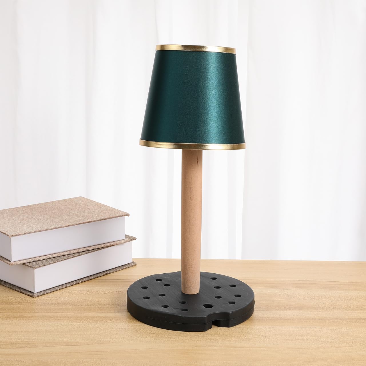 HOLIDYOYO Weighted Floor Lamp Base 7.48X7.48X0.78In Plastic Replacement Stand Stable Loader for Desk and Floor Lamps Lamp Base Accessory for Home Lighting