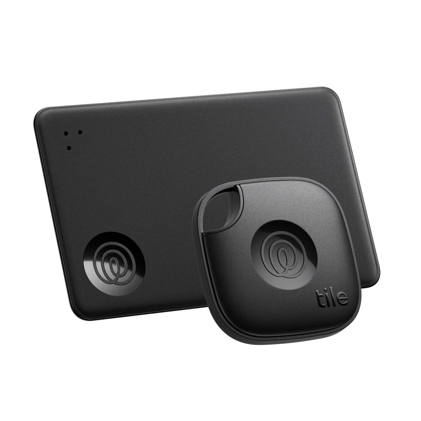 Tile by Life360 Starter Pack (2024) – Bluetooth trackers and finders for keys, wallets and more. Compatible with iOS and Android. Phone finder. 2-Pack (black Mate/Slim)
