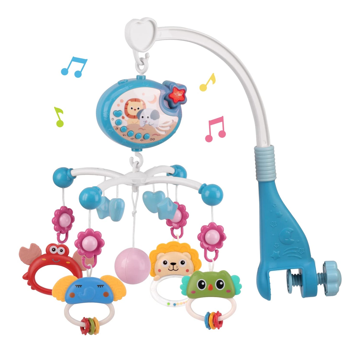 Amybenton Cot Mobile for Baby with Music and Projection - Mobile for Crib with Timing Function - Hanging Mobile for Babies- Gift for Newborn 0-12 Months