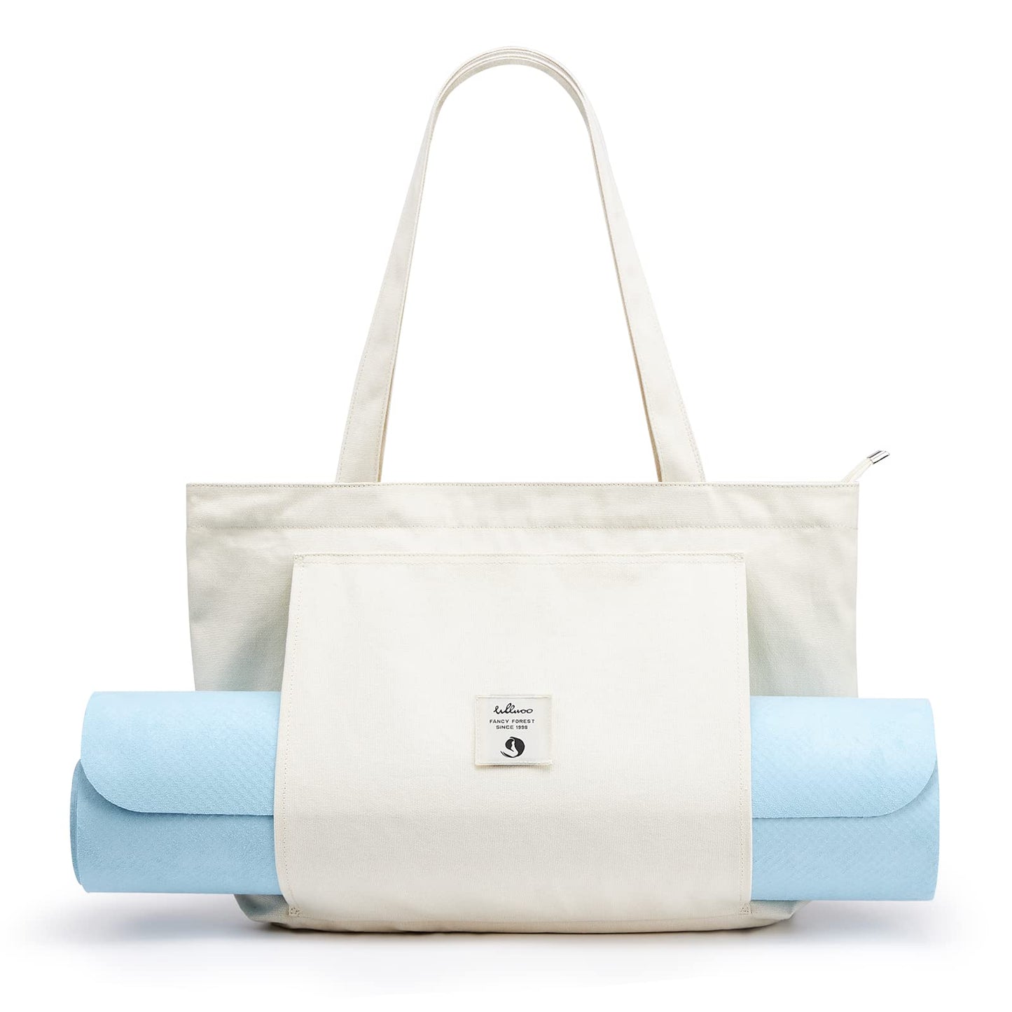 WLLWOO WLLWOO Yoga Bags for Women with Yoga Mats Bags Carrier Carryall Canvas Tote for Pilates Shoulder for Travel Office Beach Workout