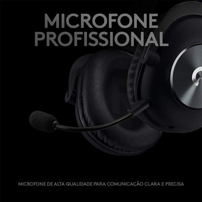 Logitech G PRO Gaming Headset 2nd Generation Comfortable and Durable with PRO-G 50 mm Audio Drivers, Steel and Memory Foam, for PC,PS5,PS4 - Black