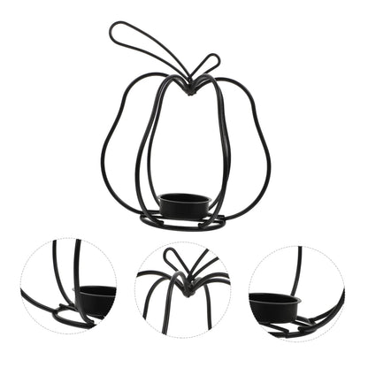 Creative Iron Wrought Candlestick Holder for Home Decor Unique Design Sturdy Table Centerpiece for Weddings Parties and Rustic Settings