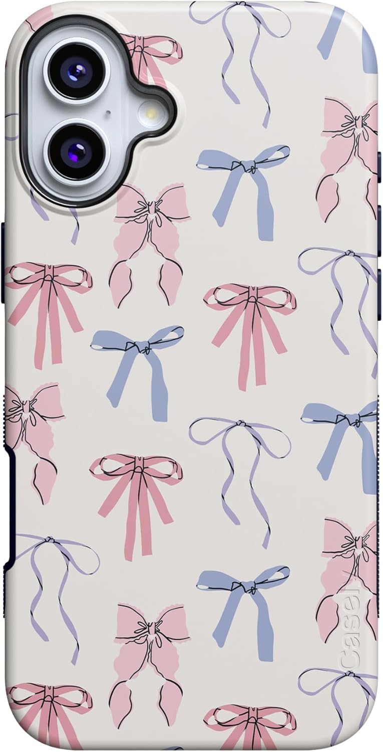 Casely iPhone 16 Plus Case | Blue Stripes | Sunday Best | Compatible with MagSafe | Bold Protective Design