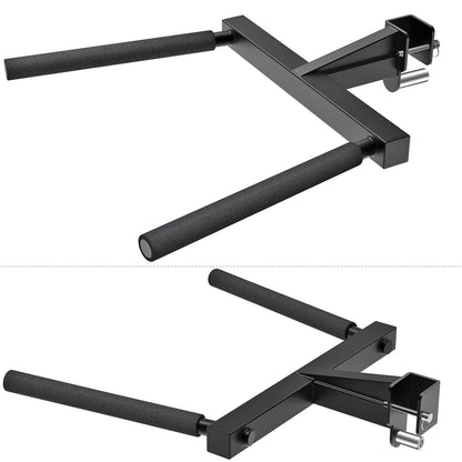 Kipika Y-Shaped Dip Bar for 2" x 2" Power Cage with 5/8" or 1" Hole - Dip Bar Attachments for Home Gym - Heavy Duty Power Rack Attachments - 2" x 2" Squat Rack Accessories for Strength Training