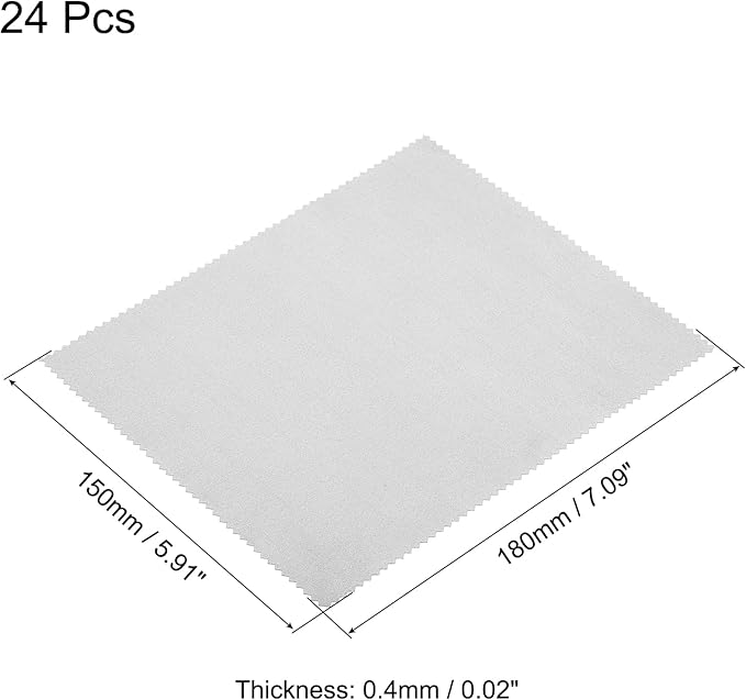 PATIKIL Eyeglass Microfiber Cleaning Cloth 7"x6", 24 Pack Glasses Cleaning