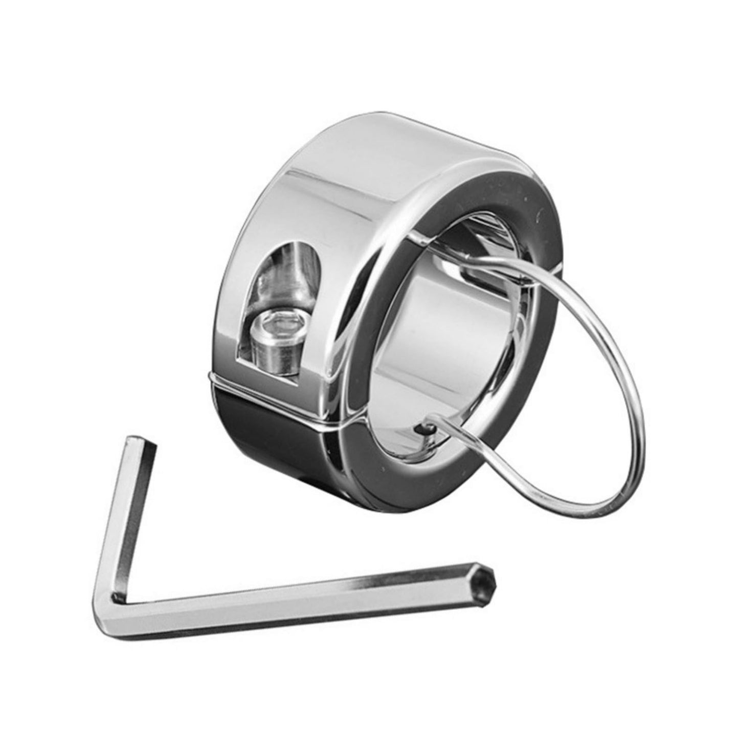 Stainless Steel Pendant Hanging Crystal Ball, Men's Stretching Exercise Rings (USF69) (Pendant)