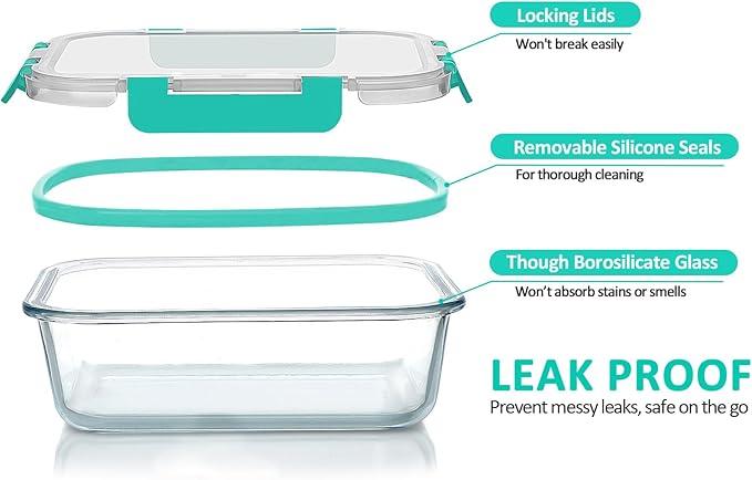 24-Piece Glass Food Storage Containers