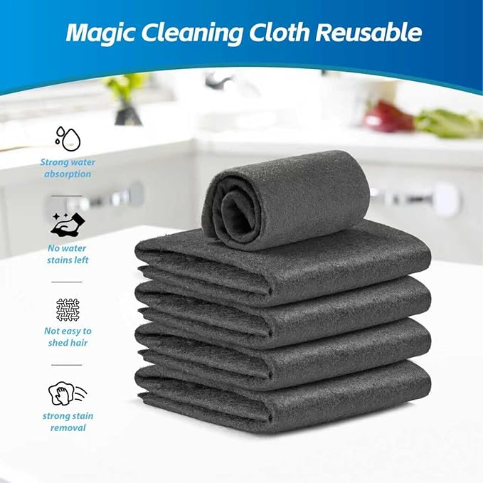 Thickened Magic Cleaning Cloth for Glass, Cleaning Rags Wipes for Windows