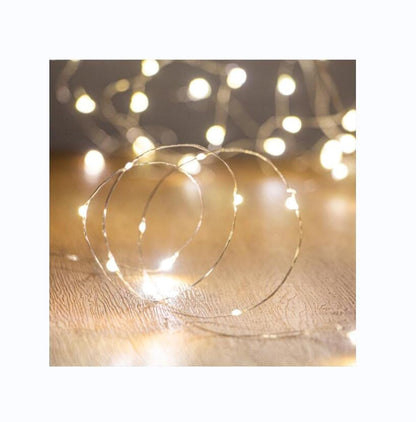XINKAITE LEDs Fairy Lights,String Lights for Indoor&Outdoor Bedroom, Christmas, Parties, Wedding, Centerpiece, Decoration,Battery Operated (10Ft/3M Warm White)