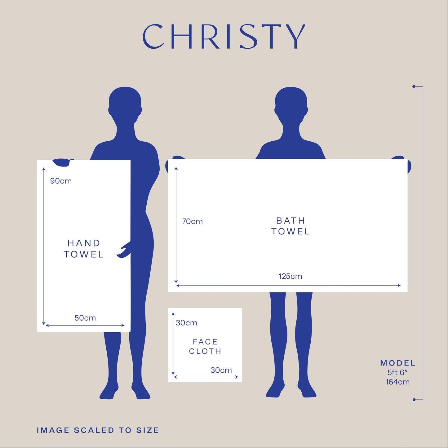 Christy Chroma Bath Towel Set | Set of 4 | 2 Bath 2 Hand | Highly Absorbent Heavyweight 675GSM | Bold and Bright | Soft Smooth Bathroom Shower Towels | 100% Cotton | Sustainably Made | Ash Grey