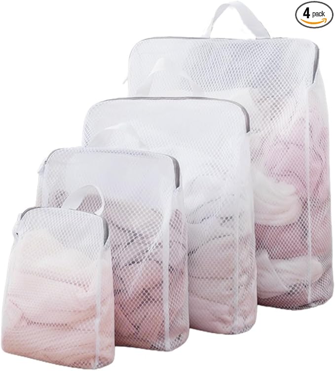 GWT 4Pcs 3D Mesh Laundry Bags