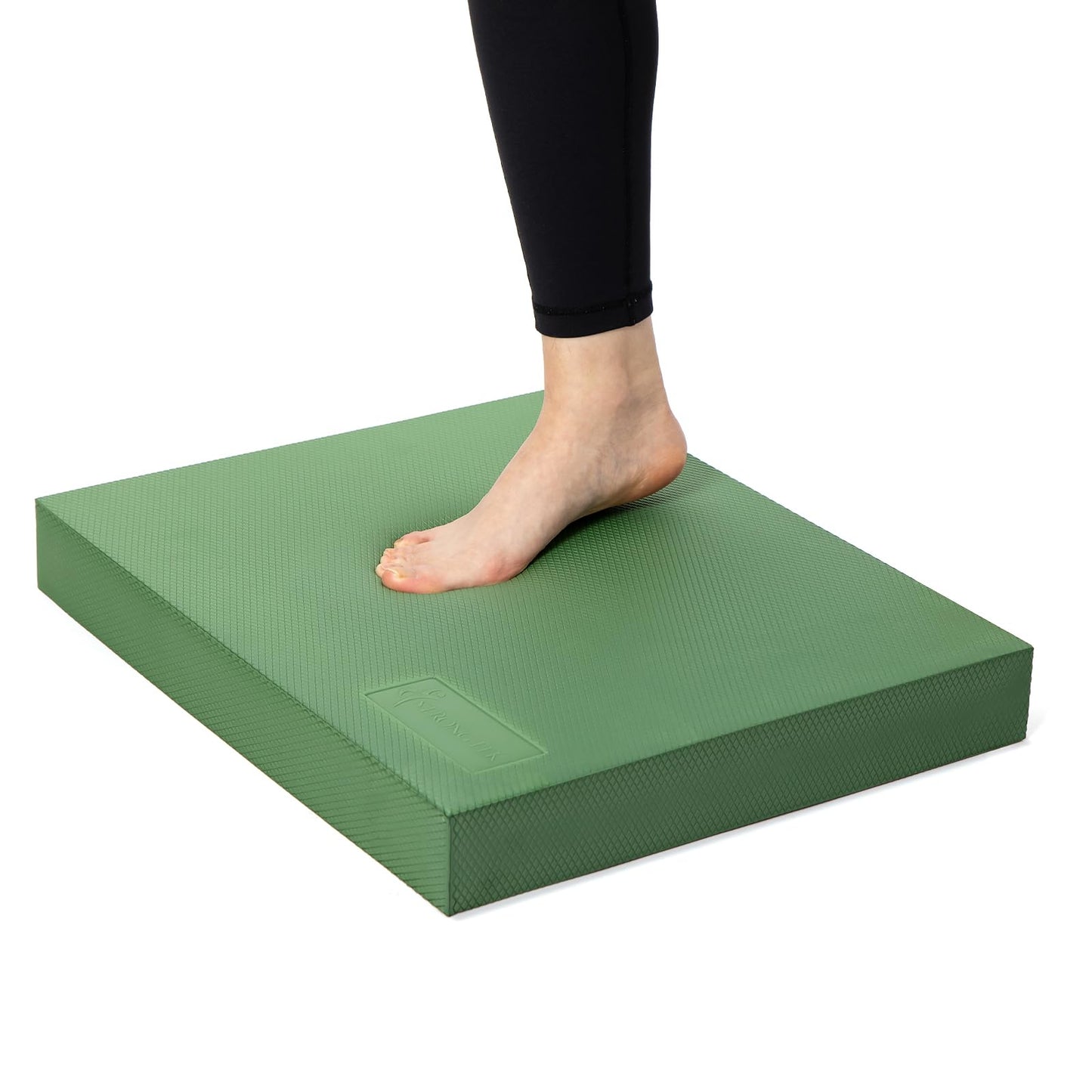 StrongTek Extra Wide Foam Balance Pad for Physical Therapy, 19" X 15.8" X 2.4", High-Density TPE Foam Pad for Exercise, Enhanced Stability, Core Strength, Non-Slip & Water-Resistant, for Fitness, Yoga