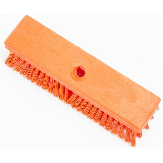 SPARTA Plastic Floor Scrub Brush, Brush Head Only, Deck Brush
