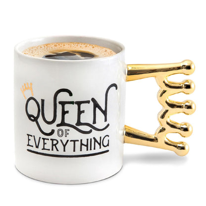 BigMouth Inc. Queen of Everything Coffee Mug 20oz Funny Coffee Cup for Women Novelty Gift for Friends and Coworkers Ceramic Mug for Home or Office