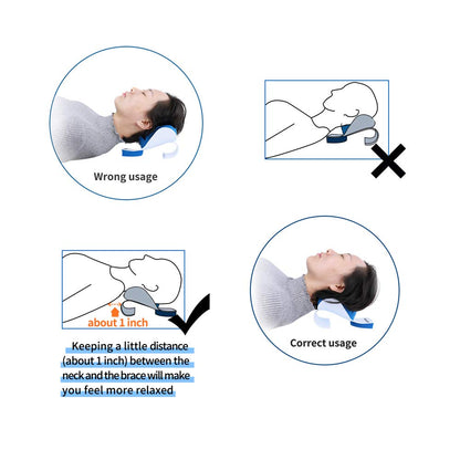 REARAND Neck and shoulder relaxation pillow for Orthopaedic relief Neck and support shoulder Upper Spine loose pain massage traction