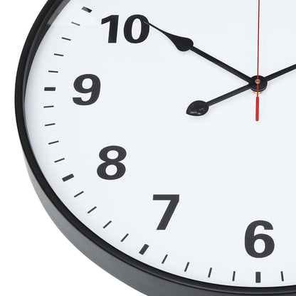 LEIKE Metal Large Wall Clock 24IN Black, Retro Silent Quartz Battery Operated, Decorative for Patio, Kitchen, Living Room, Bedroom, Pool