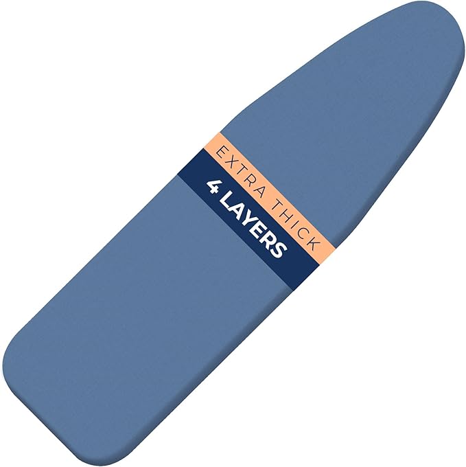Ironing Board Cover and Pad Extra Thick Heavy Duty Padded 4 Layers, Non Stick