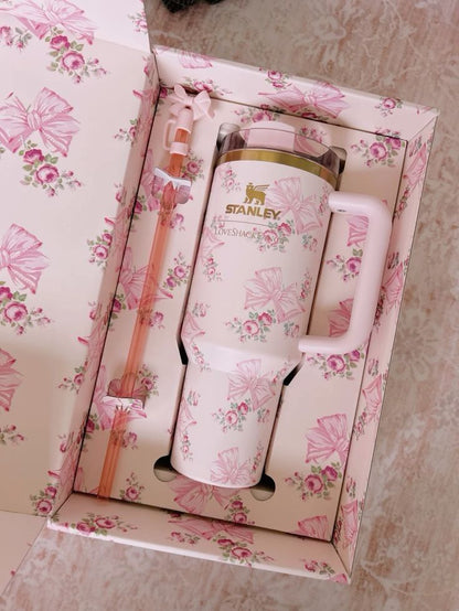 GIF Box Butterfly Pink Stanley Cup – Cute & Fun