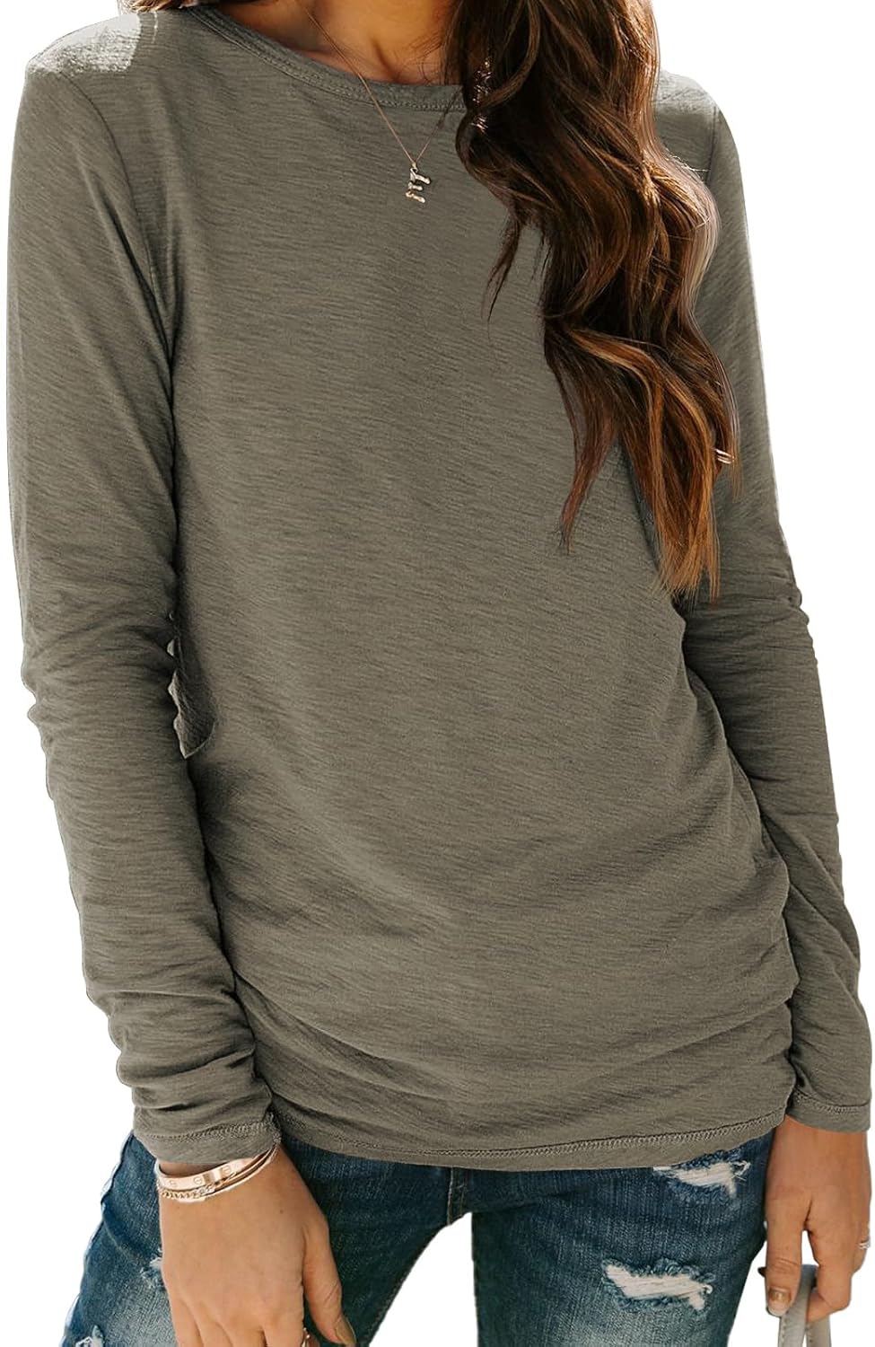 AUTOMET Long Sleeve Shirts for Women Business Casual Tops Fall Fashion Clothes Workout Plus Size Teacher Winter Outfits 2025