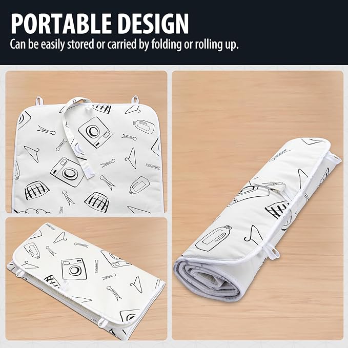 Seiritex Ironing Mat for Table Top, Portable Ironing Pad 39.4 x 18.9 inch Iron