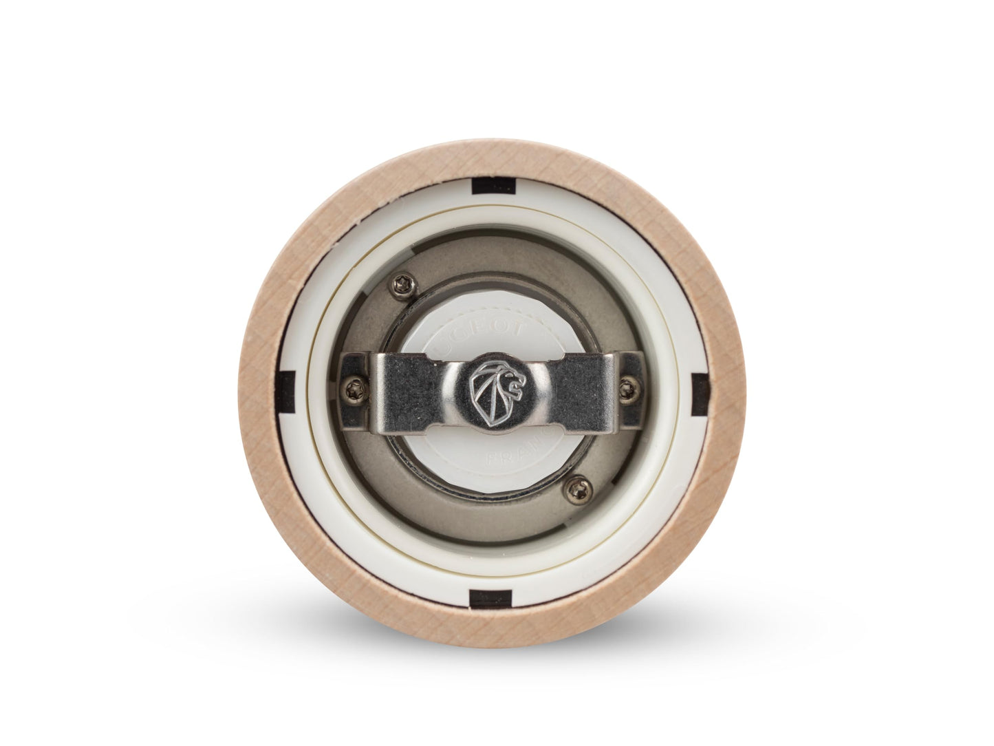 PEUGEOT - Paris u'Select 18 cm- 7 in. Pepper and Salt Mill Set - 6 Predefined Grind Settings - Powdered Salt Innovation, Zirlion Mechanism - PEFC-Certified Wood - Made in France - Natural Finish