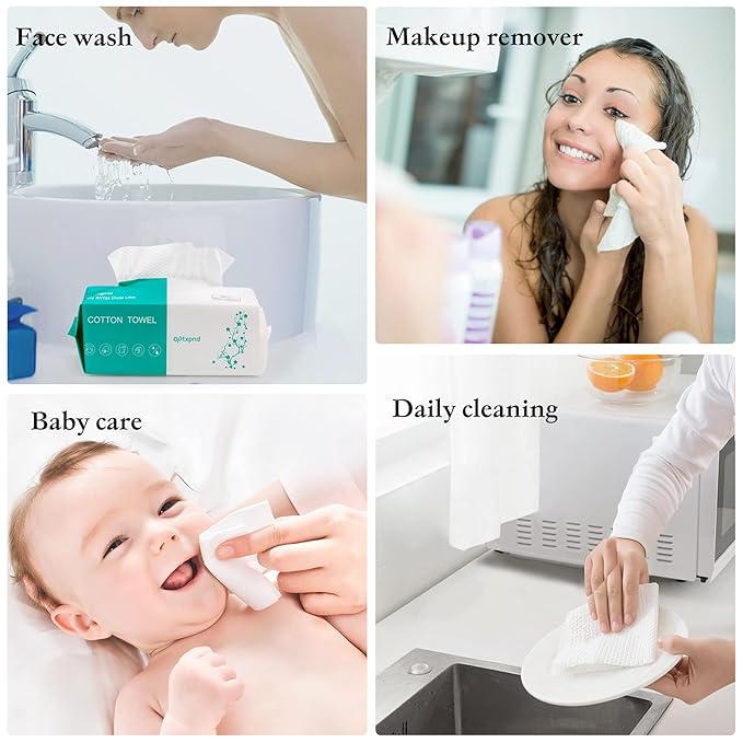 Disposable Face Cloths for Washing Disposable Towels Facial Towelettes Facial