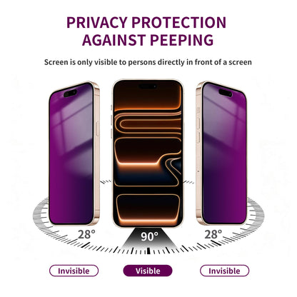 2 Pack Privacy Screen Protector for iPhone 16 Pro Max Tempered Glass 6.9inch Private Saver Anti-Spy Eye Protection Anti-Scratch Full Coverage
